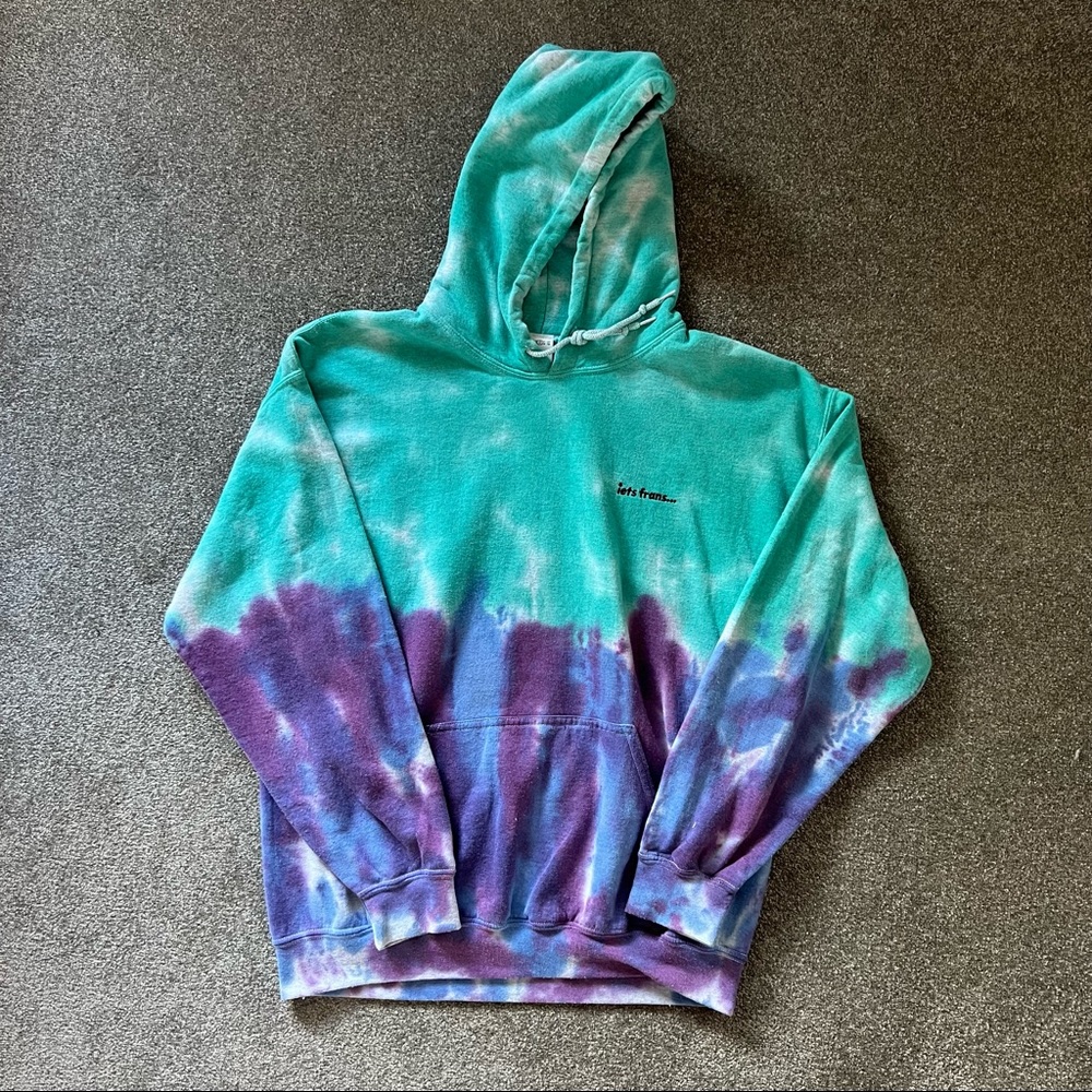 iets frans tie dye hoodie